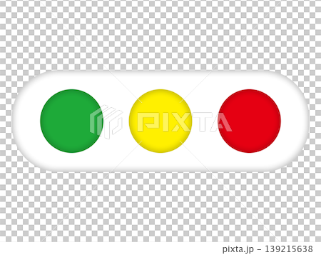Illustration material of a three-color traffic light (3) Illustration material of a three-color traffic light (3) 139215638