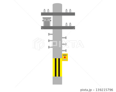 電信柱のイラスト素材3 電信柱のイラスト素材3 139215796