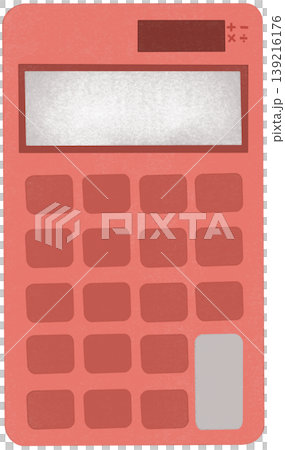 light red calculator light red calculator 139216176