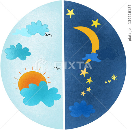 day night symbol icon day night symbol icon 139216185