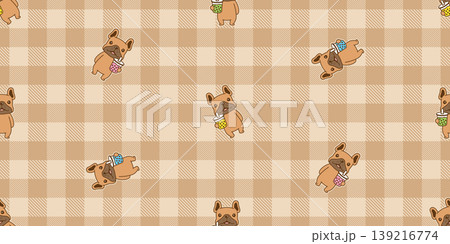 french bulldog dog seamless pattern Boba milk tea drink puppy vector pet breed cartoon gift wrapping paper repeat wallpaper tile background doodle illustration isolated design french bulldog dog seamless pattern Boba milk tea drink puppy vector pet breed cartoon gift wrapping paper repeat wallpaper tile background doodle illustration isolated design 139216774