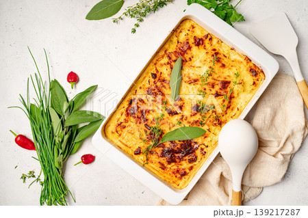 Traditional potato casserole Traditional potato casserole 139217287