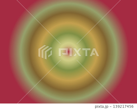 Abstract circular gradient background with varying shades of red, green, and yellow. 139217456