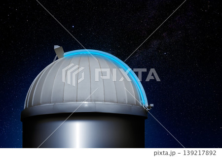 astronomical observatory dome night sky 139217892