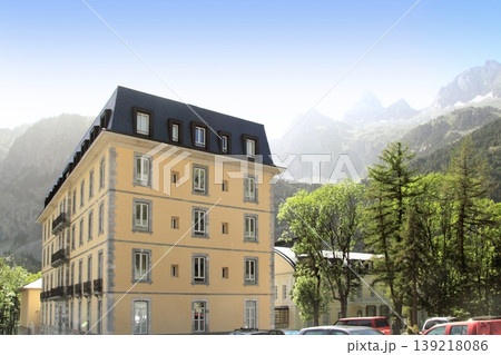 Panticosa balneary landscape and buildings 139218086