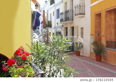 Moraira Teulada mediterranean village streets Moraira Teulada mediterranean village streets 139218584
