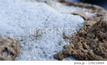 Snow macro detail. Iced white texture 139218664
