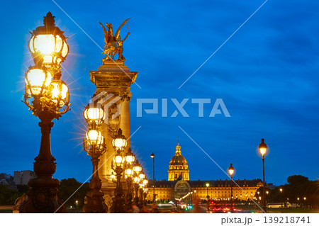 Pont Alexandre III in Paris France over Seine Pont Alexandre III in Paris France over Seine 139218741