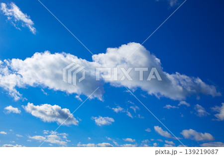 Blue sky with clouds in a summer day Blue sky with clouds in a summer day 139219087