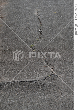 Cracked Asphalt Road Surface Cracked Asphalt Road Surface 139219235