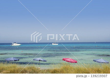 Formentera island near Ibiza in Mediterranean Formentera island near Ibiza in Mediterranean 139219307