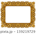 Golden Barocco, baroque or rococo vintage frame or borders with copy space. Floral elements with 139219729
