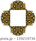 Golden Barocco, baroque or rococo vintage frame or borders with copy space. Floral elements with 139219736
