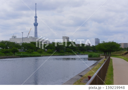 東京都江戸川区旧中川沿いの風景2026年4月 東京都江戸川区旧中川沿いの風景2026年4月 139219948