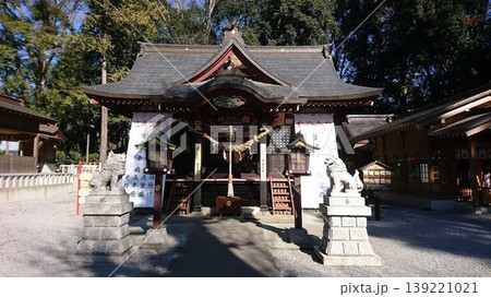 栃木県下野市！薬師寺八幡宮の拝殿 139221021