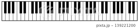 This is an illustration of a piano keyboard. This is an illustration of a piano keyboard. 139221200