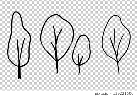 This is a tree hand-drawn illustration. This is a tree hand-drawn illustration. 139221500