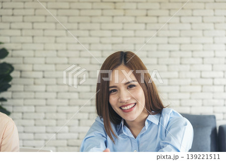 Portrait Asian women happiness smiling laugh happy person looking at camera. Beautiful happy girl portrait joy cheerful. Beauty women smile laughing. Confidence females candid shot smiling face. Portrait Asian women happiness smiling laugh happy person looking at camera. Beautiful happy girl portrait joy cheerful. Beauty women smile laughing. Confidence females candid shot smiling face. 139221511