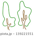 This is a tree hand-drawn illustration. 139221551