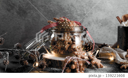 Baked Christmas cookies Baked Christmas cookies 139221608