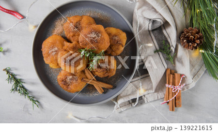 Traditional portuguese Christmas sweets Sonhos Traditional portuguese Christmas sweets Sonhos 139221615