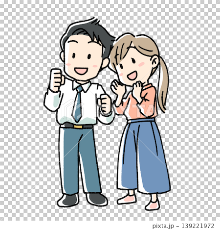 A man and woman who look like they are having fun. A man and woman who look like they are having fun. 139221972