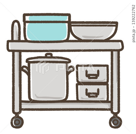 シンプルでナチュラルな給食準備(運ぶ)のイラスト 139222762