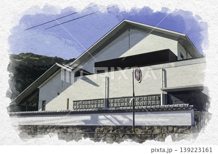 水彩画風 佐伯市歴史資料館 大分県佐伯市 水彩画風 佐伯市歴史資料館 大分県佐伯市 139223161