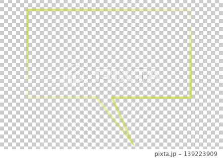 シンプルな吹き出しのイラスト四色セット シンプルな吹き出しのイラスト四色セット 139223909