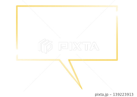 シンプルな吹き出しのイラスト四色セット 139223913