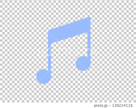 藍色簡約音符設計。 藍色簡約音符設計。 139224118