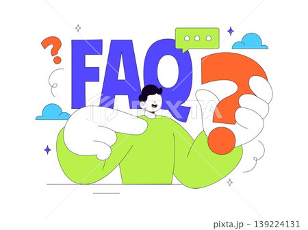 FAQ Vector Illustration featuring Frequently Asked Questions Concept With People Characters, Question Marks, Help Support, UI Elements Design FAQ Vector Illustration featuring Frequently Asked Questions Concept With People Characters, Question Marks, Help Support, UI Elements Design 139224131