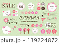 桜のフレームイラストセット 139224872
