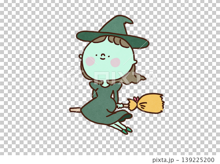 An illustration of the green witch flying through the sky on a broomstick (The Wizard of Oz) An illustration of the green witch flying through the sky on a broomstick (The Wizard of Oz) 139225200