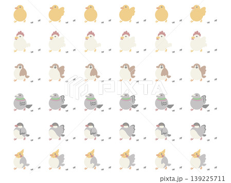 歩く鳥のイラスト 139225711