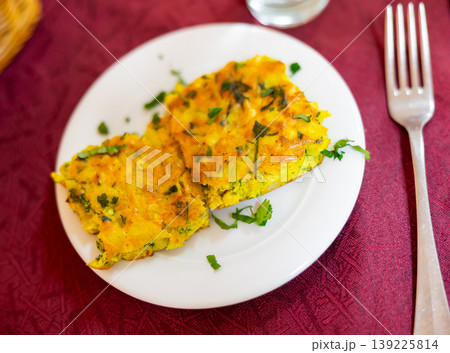 Tajine maadnous, Tunisian egg cake Tajine maadnous, Tunisian egg cake 139225814