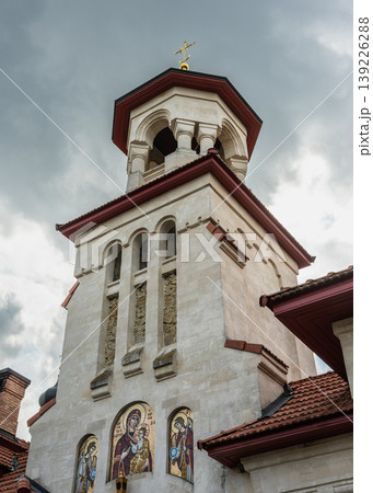 Entrance Gate and Cathedral of the Curchi Orthodox Monastery Entrance Gate and Cathedral of the Curchi Orthodox Monastery 139226288