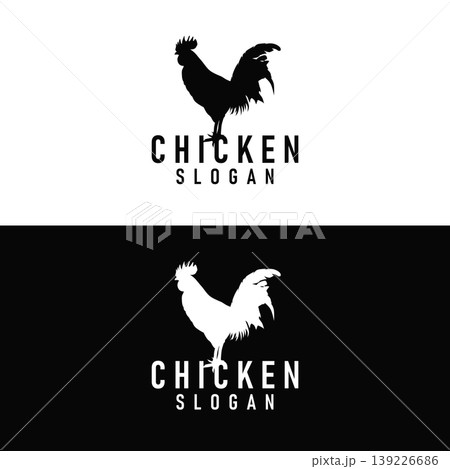 Cute chicken mascot logo friendly and attractive for food and kids brand Cute chicken mascot logo friendly and attractive for food and kids brand 139226686