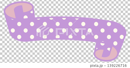 Simple and cute polka dot ribbon, purple, size 6 Simple and cute polka dot ribbon, purple, size 6 139226716