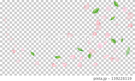 Watercolor style, petals and leaves fluttering about. Watercolor style, petals and leaves fluttering about. 139228119