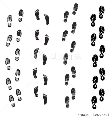 Collection Of Boots Barefoot Business and Sneakers Track Collection Collection Of Boots Barefoot Business and Sneakers Track Collection 139228391