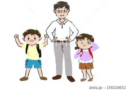 小学校の先生と子ども達 小学校の先生と子ども達 139228652