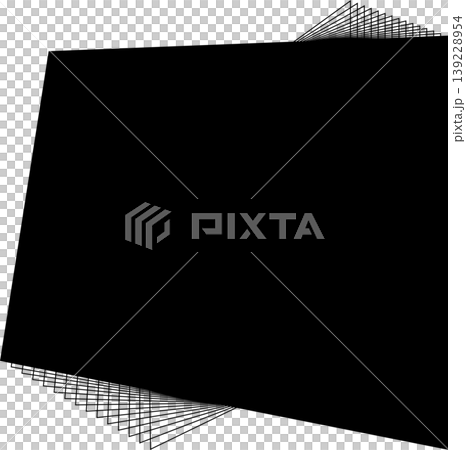 Square frame with flowing line blending for badges, logo, tag Square frame with flowing line blending for badges, logo, tag 139228954