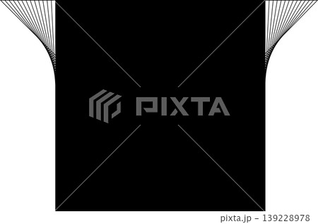 Square frame with flowing line blending for badges, logo, tag Square frame with flowing line blending for badges, logo, tag 139228978