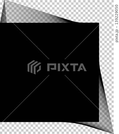 Square frame with flowing line blending for badges, logo, tag Square frame with flowing line blending for badges, logo, tag 139229050