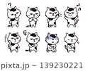 ぶち猫セット 139230221
