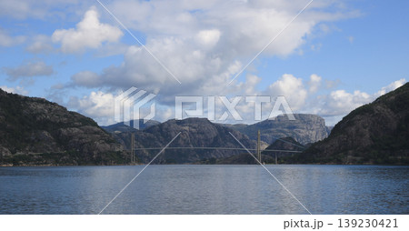 Lysefjord Bridge and fjord landscape, Rogaland, Norway. Lysefjord Bridge and fjord landscape, Rogaland, Norway. 139230421
