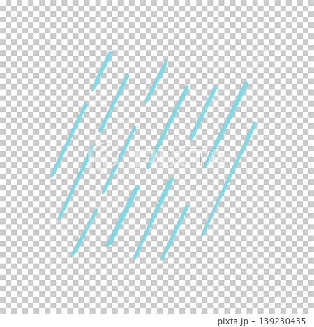 土砂降りの雨の絵本ぽいイラスト 139230435