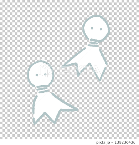 てるてる坊主の絵本ぽいイラスト てるてる坊主の絵本ぽいイラスト 139230436