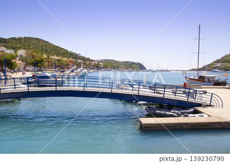 Andratx port bridge in Majorca Balearic island 139230790